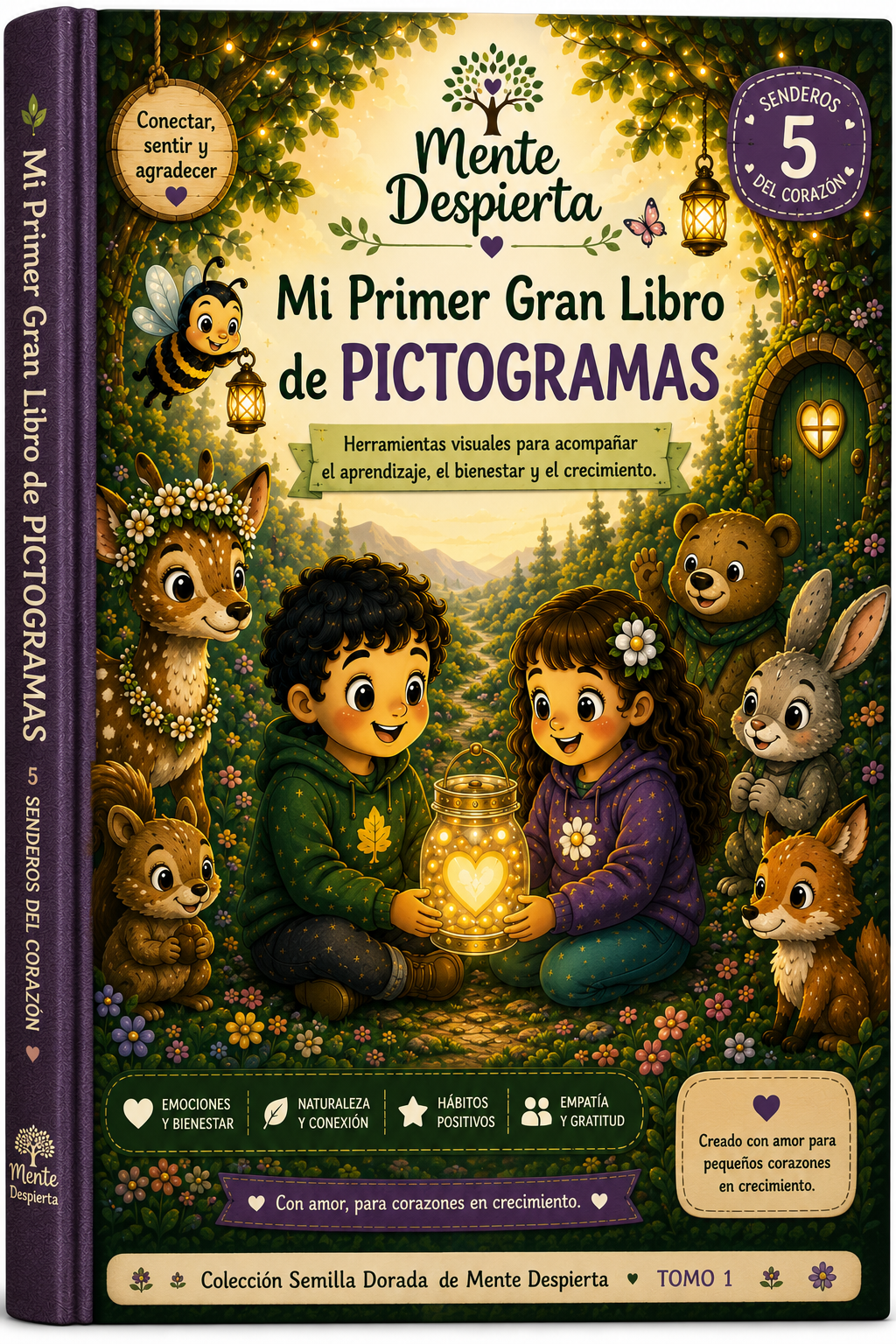 "Mi Primer Gran Libro de Pictogramas".  + 3 Bonos Extras. Más de 300 pictogramas originales para ayudar a niños con TEA a comprender rutinas, expresar necesidades y desarrollar su comunicación día a día.
